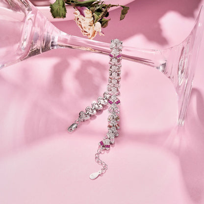 [LUCKY LOVE]Dainty Exquisite Flower Shape Daily Bracelet