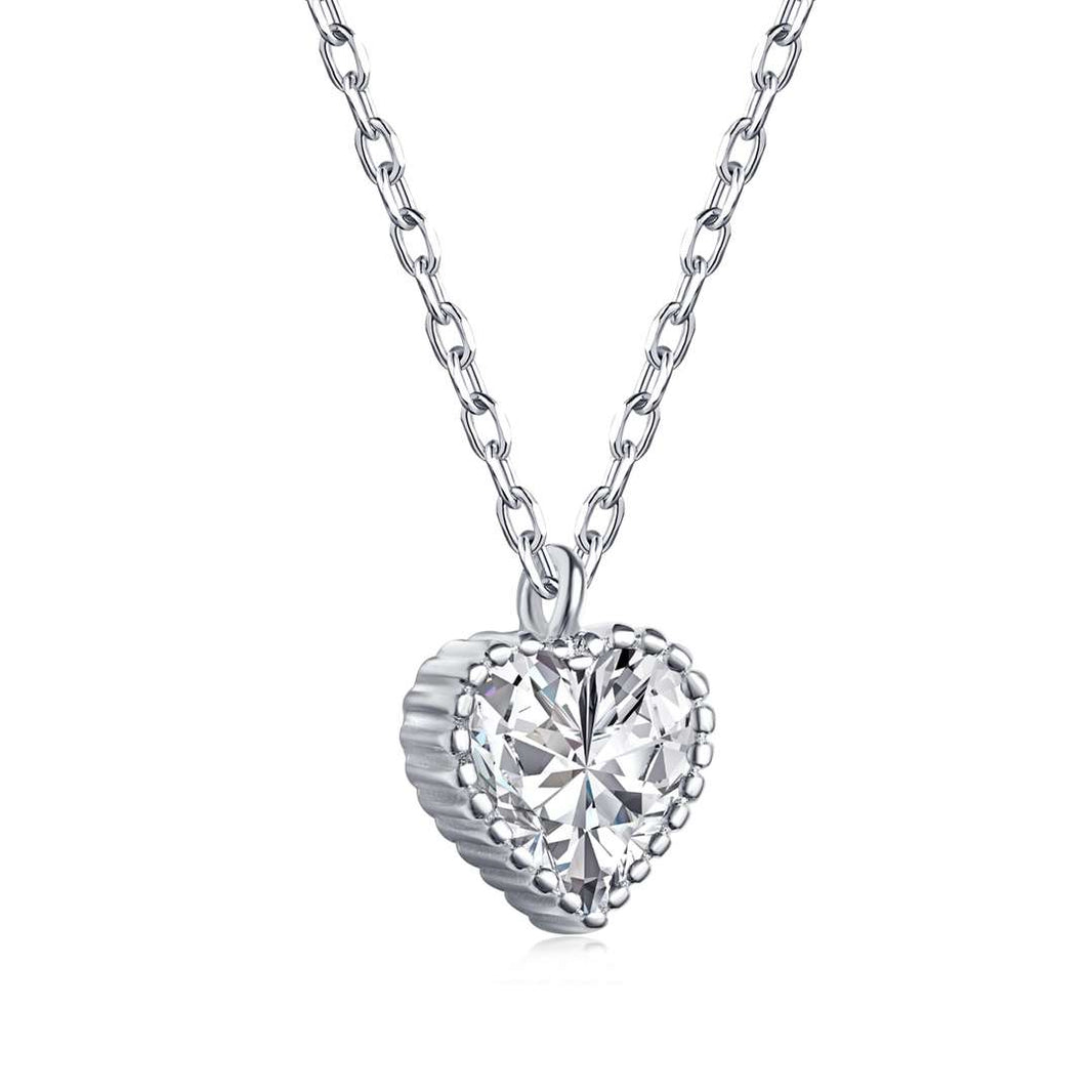 [LUCKY LOVE]Ornate Heart Shape Necklace