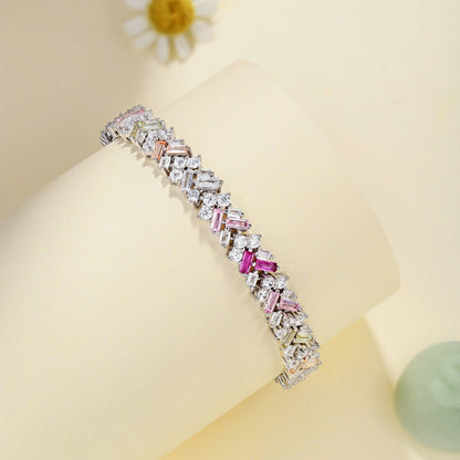 [LUCKY LOVE]Dazzling Unique Multi Shape Daily Bracelet