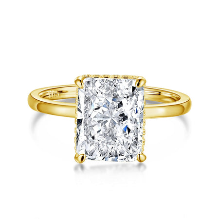 [LUCKY LOVE]4.0 Carat Ornate Enchanting Radiand Cut Banquet Ring