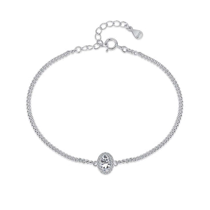 [LUCKY LOVE]Exquisite Oval Shape Bracelet