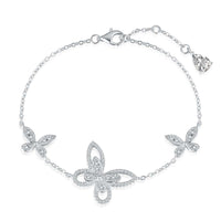[LUCKY LOVE]Delicate Butterfly Pendant Bracelet