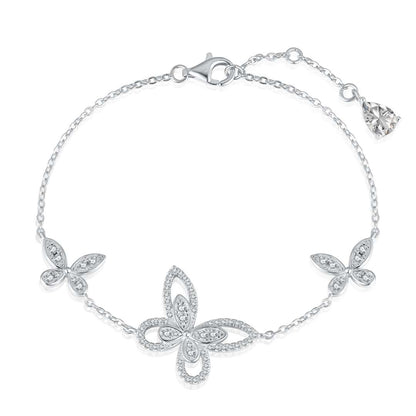 [LUCKY LOVE]Delicate Butterfly Pendant Bracelet