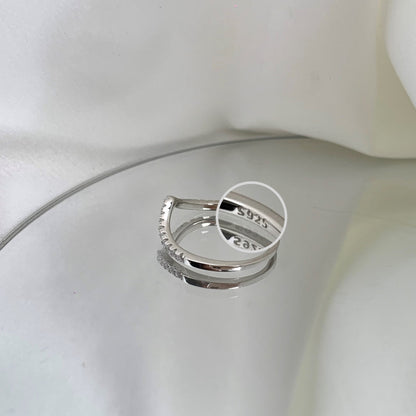 [LUCKY LOVE]Elaborate Tennis Band Ring