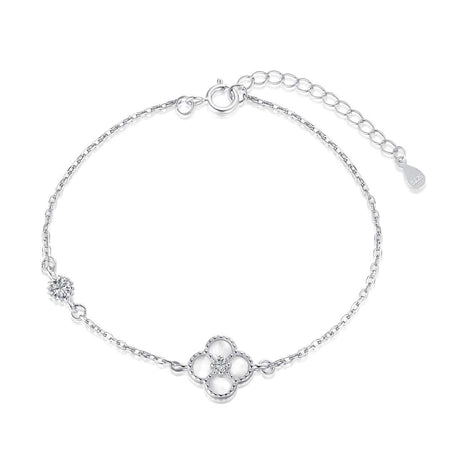 [LUCKY LOVE]Delicate Four Leaf Clover Bracelet