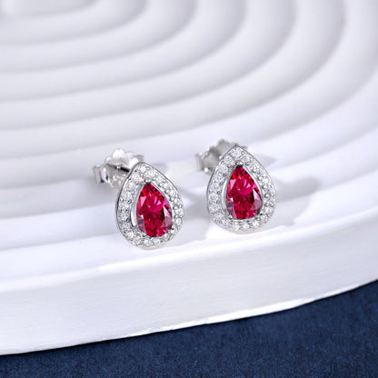 [LUCKY LOVE]Luxurious Water Drop Shape Earrings