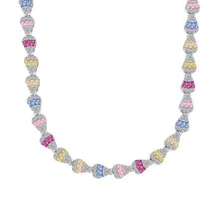 [LUCKY LOVE]Radiant Colorful Rainbow Necklace