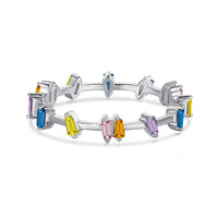 [LUCKY LOVE]Unique Trapezoid Cut Daily Ring