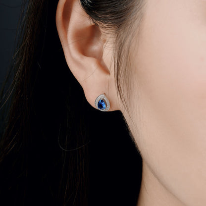 [LUCKY LOVE]Luxurious Water Drop Shape Earrings