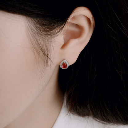[LUCKY LOVE]Luxurious Water Drop Shape Earrings