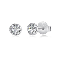 [LUCKY LOVE]Sparkling Colorful Round Shape Earrings