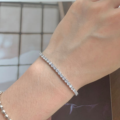 [LUCKY LOVE]Sparkling Round Cut Daily Bracelet