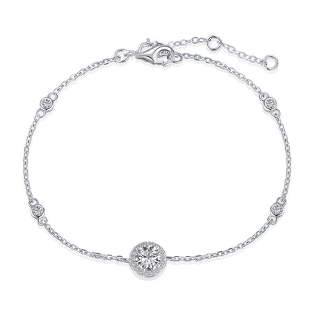 [LUCKY LOVE]Dazzling Round Cut Shape Bracelet