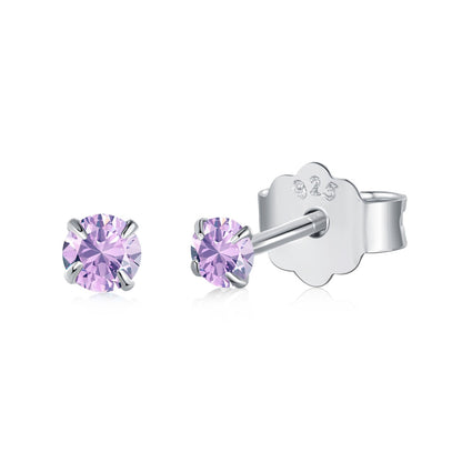 [LUCKY LOVE]Delicate Solitaire Earrings