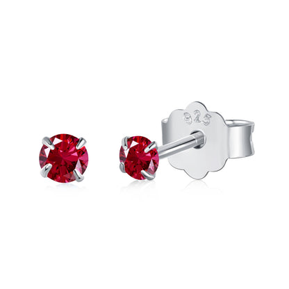 [LUCKY LOVE]Delicate Solitaire Earrings