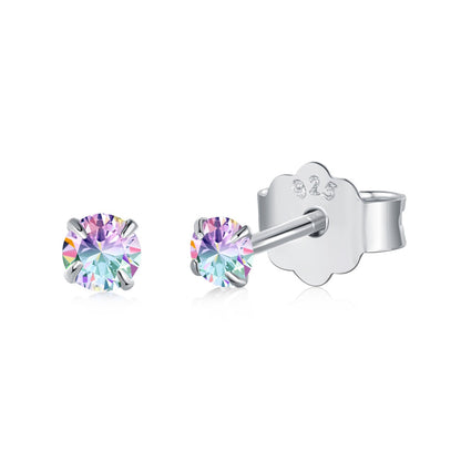 [LUCKY LOVE]Delicate Solitaire Earrings