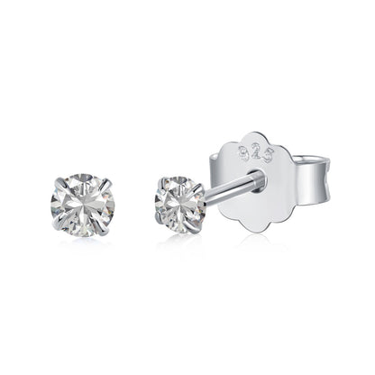 [LUCKY LOVE]Delicate Solitaire Earrings