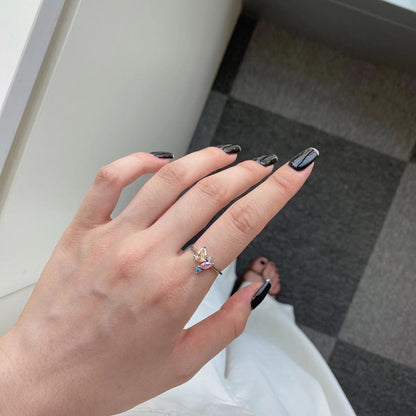 [LUCKY LOVE]Radiant Colorful Multi Cut Daily Ring
