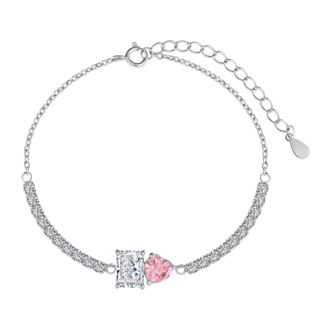 [LUCKY LOVE]Dazzling Unique Multi Shape Lover Bracelet