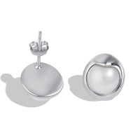 [LUCKY LOVE]Dainty Bread Pearl Earrings
