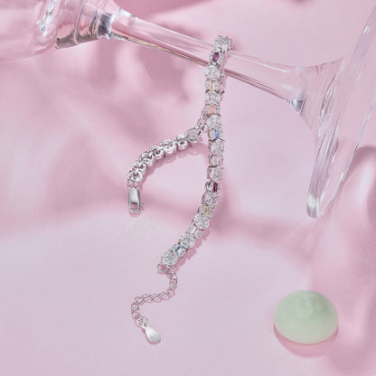 [LUCKY LOVE]Dazzling Radiant Multi Cut Daily Bracelet