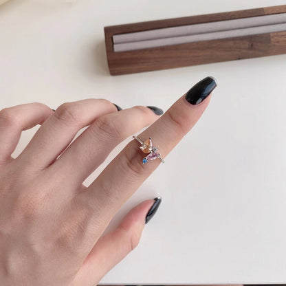 [LUCKY LOVE]Radiant Colorful Multi Cut Daily Ring