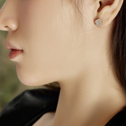 [LUCKY LOVE]Four-Leaf Clover Flower Shaped Earrings