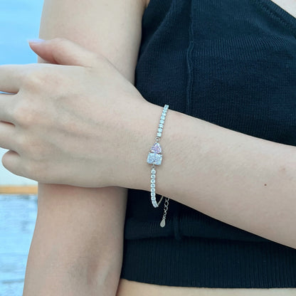 [LUCKY LOVE]Dazzling Unique Multi Shape Lover Bracelet