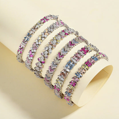 [LUCKY LOVE]Sparkling Exquisite Multi Cut Party Bracelet