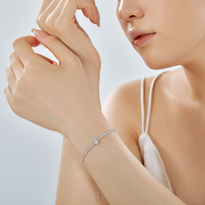 [LUCKY LOVE]0.75 Carat Exquisite Oval Cut Daily Bracelet
