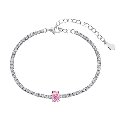 [LUCKY LOVE]0.75 Carat Exquisite Oval Cut Daily Bracelet