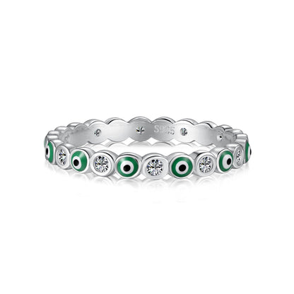 [LUCKY LOVE]Sparkling Vibrant Round Shape Daily Ring