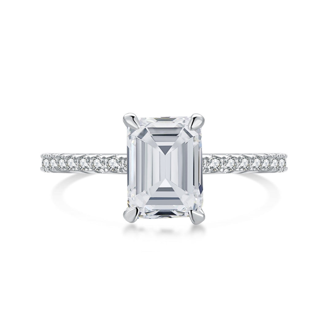 [LUCKY LOVE]2.0 Carat Scintillating Ornate Radiant Cut Party Ring