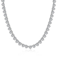 [LUCKY LOVE]Ornate Heart Cut Tennis Necklace