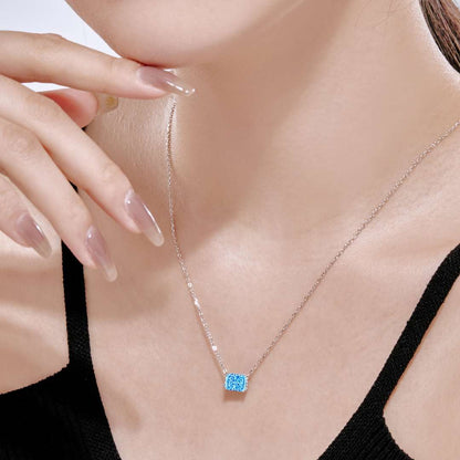 [LUCKY LOVE]Luxurious Square Shape Colorful Necalack