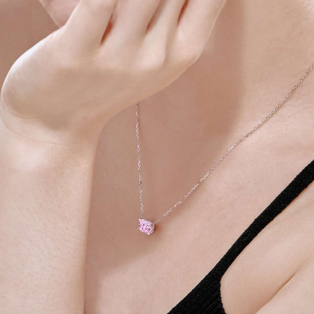 [LUCKY LOVE]Luxurious Square Shape Colorful Necalack