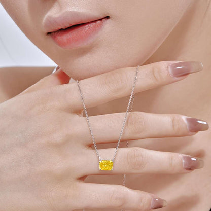 [LUCKY LOVE]Luxurious Square Shape Colorful Necalack