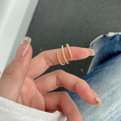 [LUCKY LOVE]Unique Vibrant Entangle Daily Ring