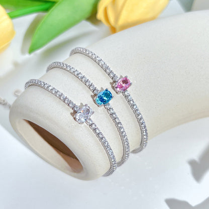 [LUCKY LOVE]0.75 Carat Exquisite Oval Cut Daily Bracelet