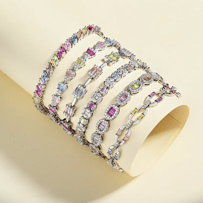 [LUCKY LOVE]Radiant Water Drop Shape Daily Bracelet