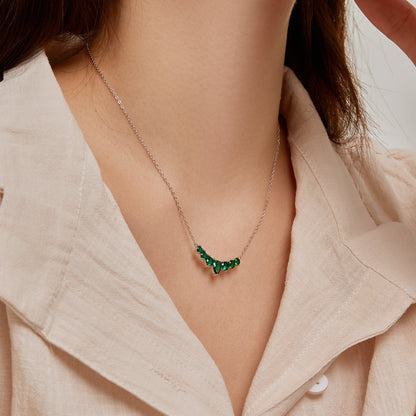 [LUCKY LOVE]Dainty Colorful Heart Necklace
