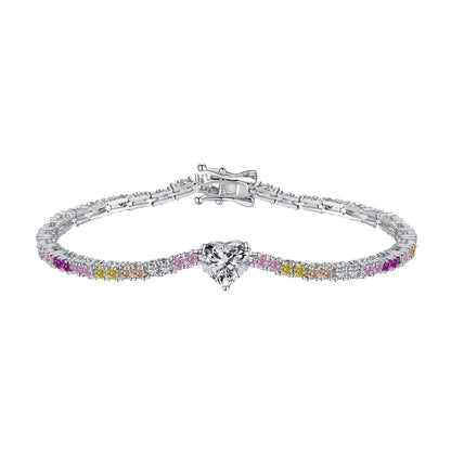 [LUCKY LOVE]Delicate Romantic Heart Shape Lover Bracelet