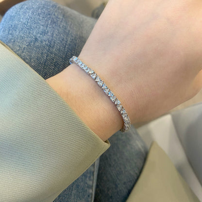 [LUCKY LOVE]Dazzling Romantic Heart Shape Lover Bracelet