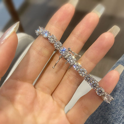 [LUCKY LOVE]0.75 Carat Dazzling Round Cut Wedding Bracelet