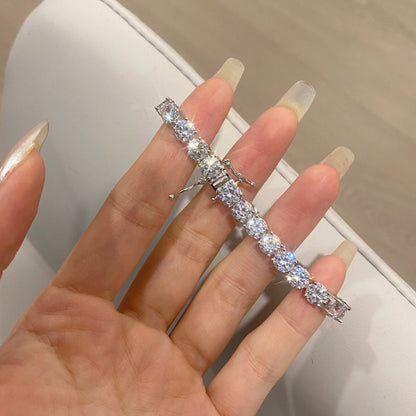 [LUCKY LOVE]Ornate Sparkling Round Cut Wedding Bracelet