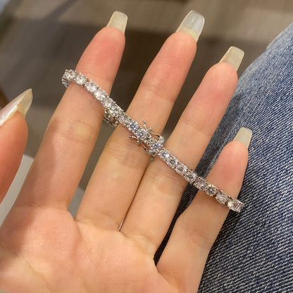 [LUCKY LOVE]Luxurious Ornate Round Cut Tennis Bracelet