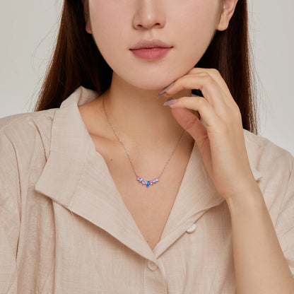 [LUCKY LOVE]Dainty Colorful Heart Necklace