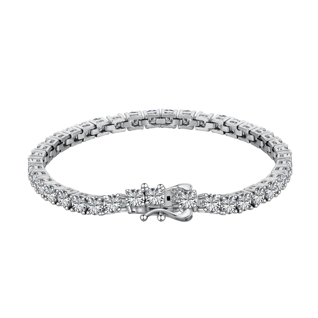 [LUCKY LOVE]Luxurious Ornate Round Cut Tennis Bracelet