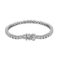 [LUCKY LOVE]Luxurious Ornate Round Cut Tennis Bracelet