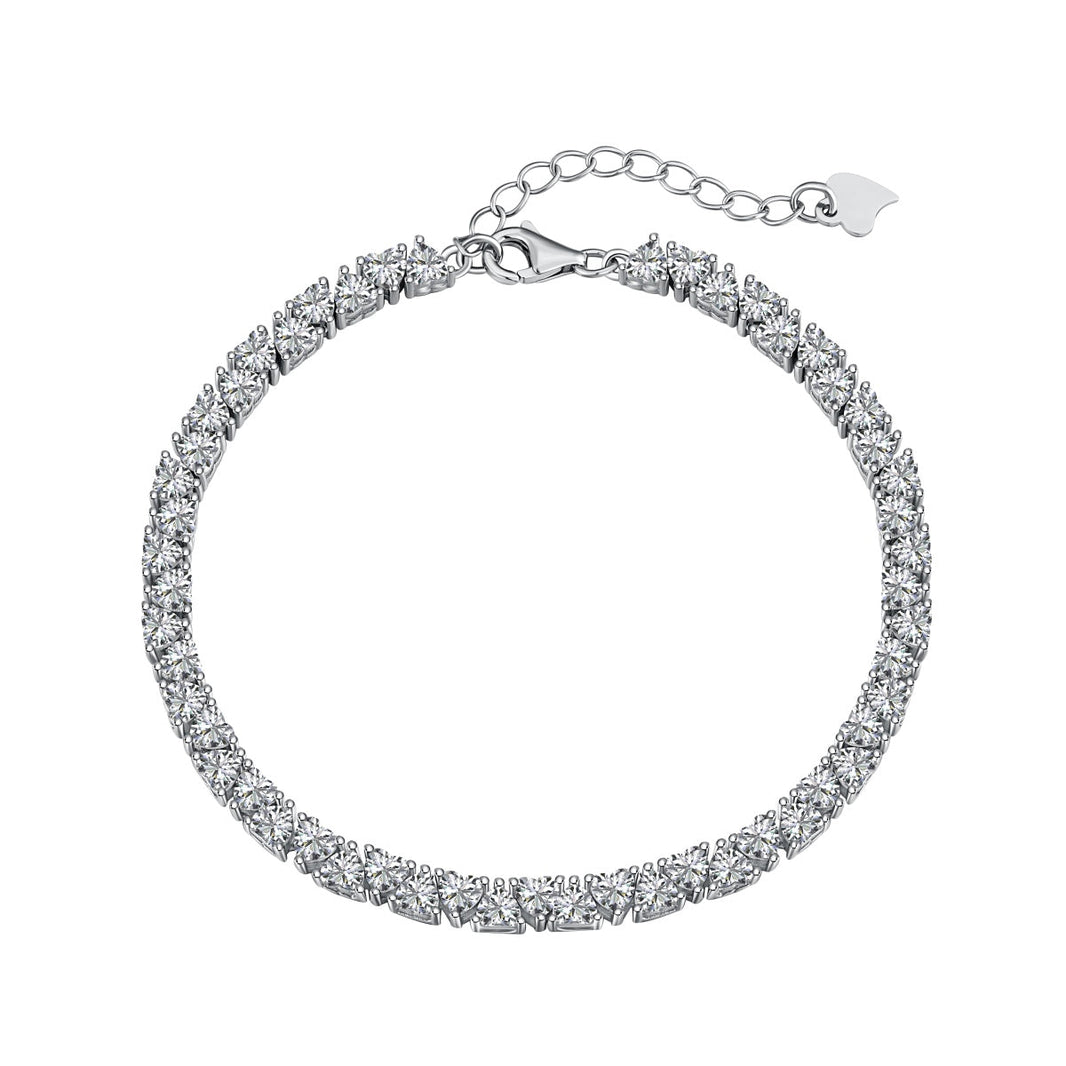 [LUCKY LOVE]Dazzling Romantic Heart Shape Lover Bracelet